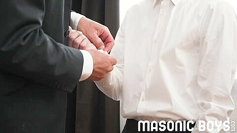 MasonicBoys Twink apprentice Austin Young fucked by DILF