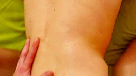 Massaged twink gets raw fucked