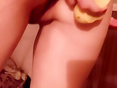 Masturbating And Fucking Her Hole In The Ass