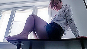 Masturbating To My Boss On His Desktop!!
