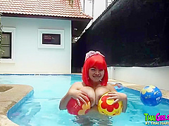Masturbation Asian Babe On The Backyard