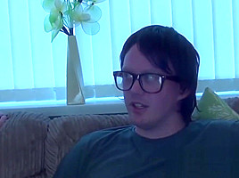Mature British vixen sucks and fucks lucky nerd