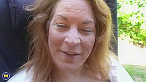 Mature Watcher Sucking A Black Cock In A Park