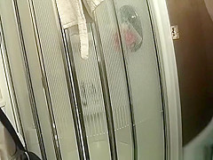 Mature wife spied by her husband in bathroom
