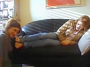 Maya smells Esther's Feet