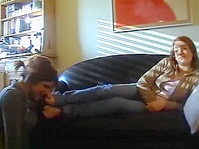Maya smells Esther's Feet