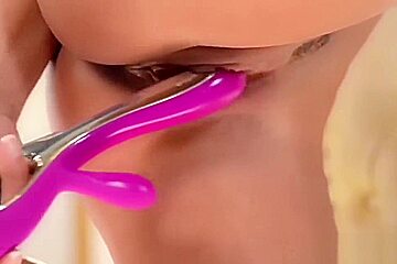 Megan Fox having an orgasm with her pink toy