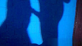 Messy Blowjob playing with the shadows and the mirror