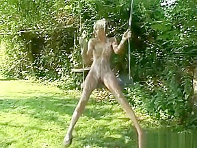 Messy Girl in a bikini and swing - WAM
