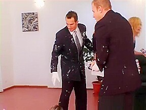 Messy fun turns into an orgy