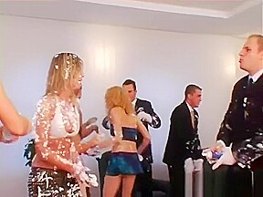 Messy fun turns into an orgy