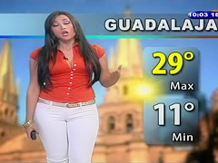 Mexican TV presenter and her sexy crotch