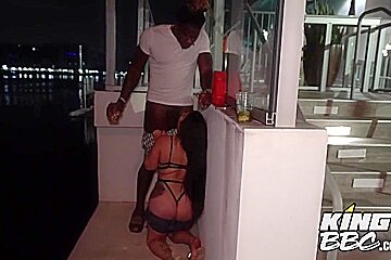 Michelle Martinez And Elle M In Dancing Latina Sucks Bbc Outside