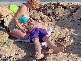 Milf Has Holiday Sex On The Beach