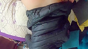 Milfycalla Face Fucking Doggystyle And Cumming Over My Black Downjacket Linner