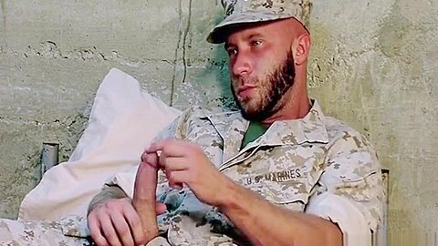 Military muscle bears cum