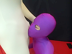 Miraidouga - Zentai Chioff Meeting Two Players Play For