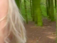 Miss Blond in the Woods