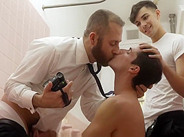 MissionaryBoyz - Priest Films As A Young Missionary Gags On His Cock