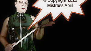 Mistress April - Dominatrix Three Slaves With One Whip Part One
