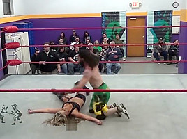 Mixed wrestling poor Alexis