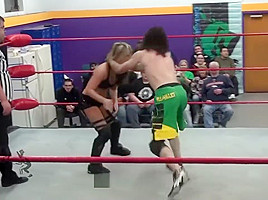 Mixed wrestling poor Alexis