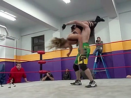 Mixed wrestling poor Alexis