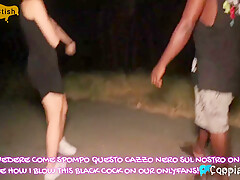Moglie Troia Condivisa Con Cazzo Nero In Strada Come Una Prostituta-marito Guardone (dialoghi Ita)