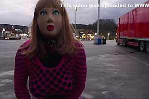Monique - As A Bimbo Doll At A Parking Lot