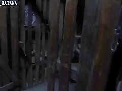 Monster Traps Sexy Cat Slut In Its Den To Fuck All Her Holes & Lay Eggs In Her Ass & Pussy