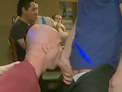 Muscle gay bound with cumshot