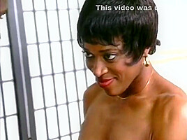 Muscular Black Man Is Getting Erected While Pretty Ebony Gives Head To Him