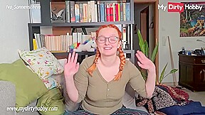 My Dirty Hobby - POV footjob from redhead amateur
