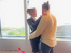 My Private Secretary Risky Hotel Room Window Fuck In The Business Meeting Break