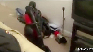 My Tied Up Latex Slut Has To Free Herself