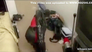 My Tied Up Latex Slut Has To Free Herself
