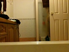 My gf in shower