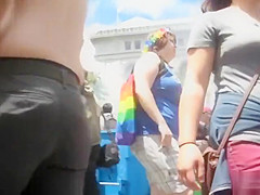 My stepsister walks around in public with her tits out