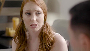 Naive redhead teen 18+ babysitter analyzed by an old man