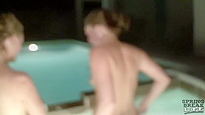 Naked In The Hot Tub And Getting Horny