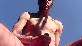 Naked and hairy cum outdoor in public homemade amateur solo