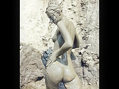 Naked babes on beach