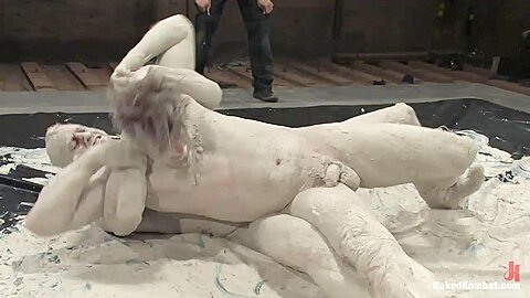NakedKombat Colby Keller vs Dakota Rivers The Mud Match