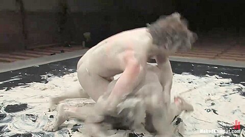 NakedKombat Colby Keller vs Dakota Rivers The Mud Match