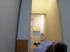 Nasty Asian nurse gets amateur stand fucking