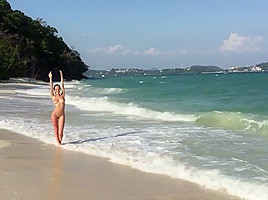 Natali at the beach