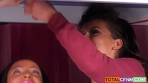 Naughty Babes Give A Hot Blowjob
