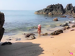 Naughty Beach Weekend - Neko Jinger Giving Head On Public Beach Trailer