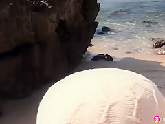 Naughty Beach Weekend - Neko Jinger Giving Head On Public Beach Trailer