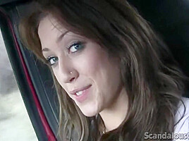 Naughty brunette teen 18+ masturbates